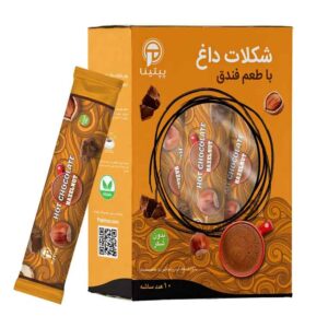 شکلات داغ فندقی ساشه 10 عددی پپتینا