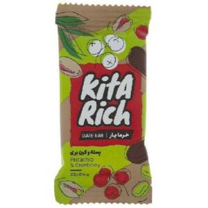 بار خرماپسته و کرن بری 25 گرم کیتاریچ
