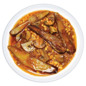 خورشت قیمه بادمجان و قارچ سه قارچ