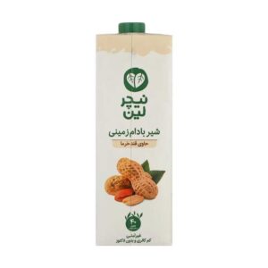 شیر بادام زمینی با قند خرما 1 لیتری نیچرلین