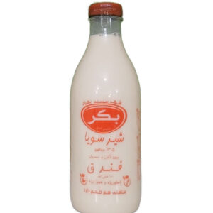 شیرسویا فندق 500 میل لیتری بکر