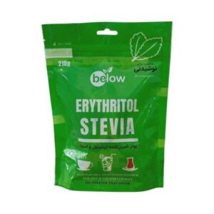 پودر شیرین کننده اریتریتول و استویا 210 گرمی نوشیدنی بیلو