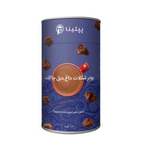 شکلات داغ دبل چاکلت بدون قند 100 گرم پپتینا