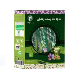 ماچا لته پسته زعفرانی 10 عددی پپتینا